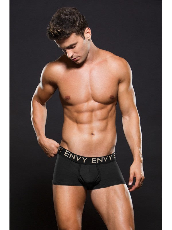 Envy Micro LowRise Logo Elastic Trunk L/XL Black