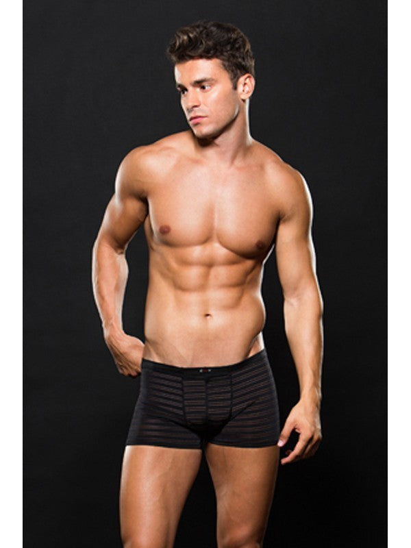 Envy Microfiber Boxer M/L Stripe Black