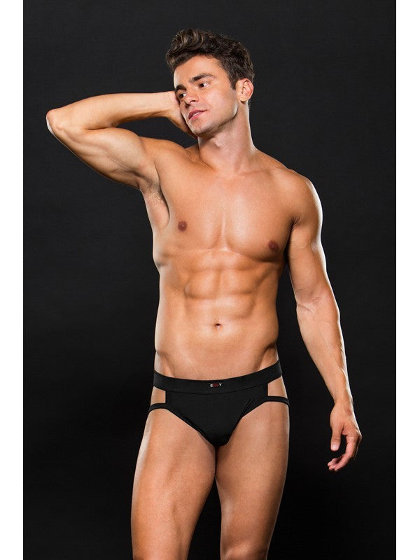Envy Small Logo Elastic Sport Jock E056 M/L Black