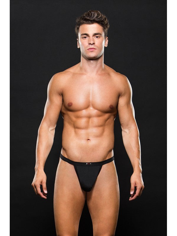 Envy Logo Elastic Mesh Sport Thong E057 M/L Black