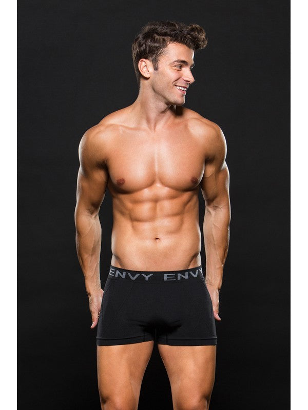 Envy Seamless Trunk Black w/ Grey Logo E063 M/L