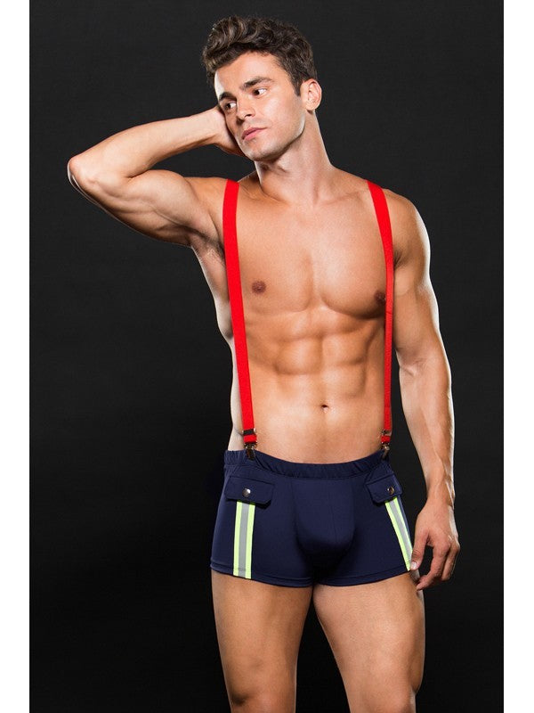 Envy Fireman Bottom With Suspenders 2 Piece L/XL