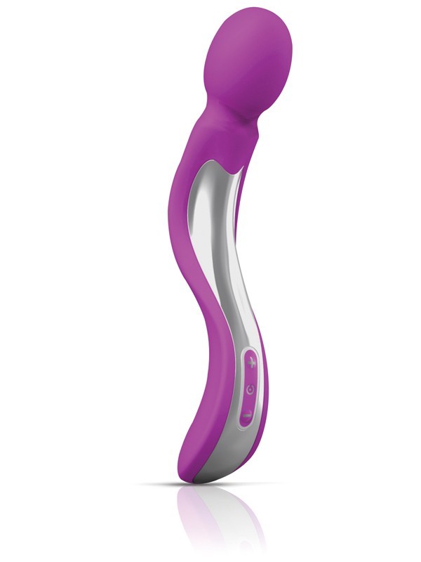 Playful Seduction Wand Silicone Rechargeable Purple