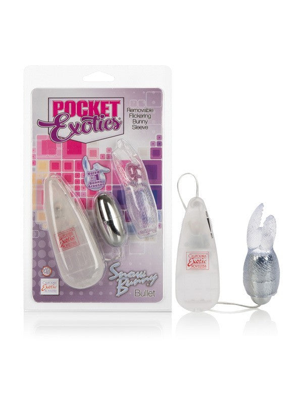 Pocket Exotics Snow Bunny Bullet - Clear