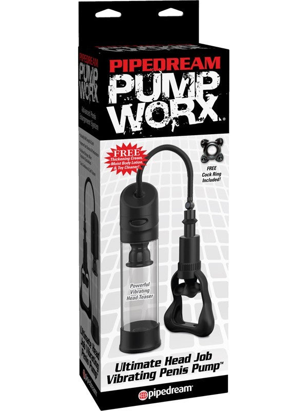 Pump Worx Ultimate Head Job Vibrating Penis Pump