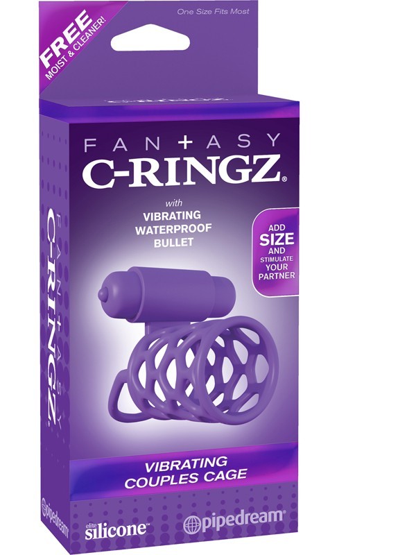 Fantasy C-Ringz Vibrating Couples Cage