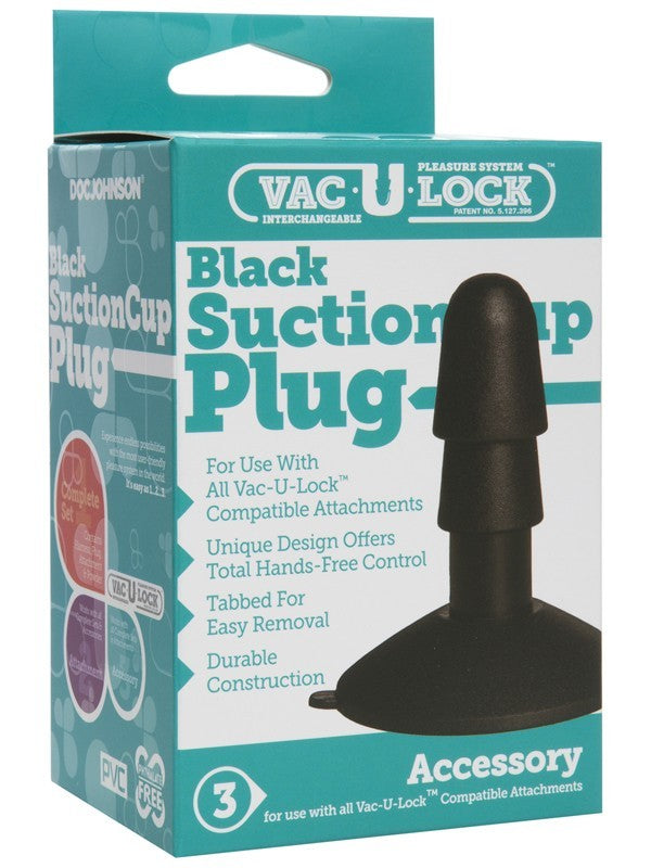 Vac-U-Lock - Black Suction Cup Black