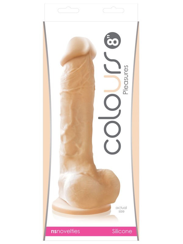 Colours Pleasures 8 in. Dildo White