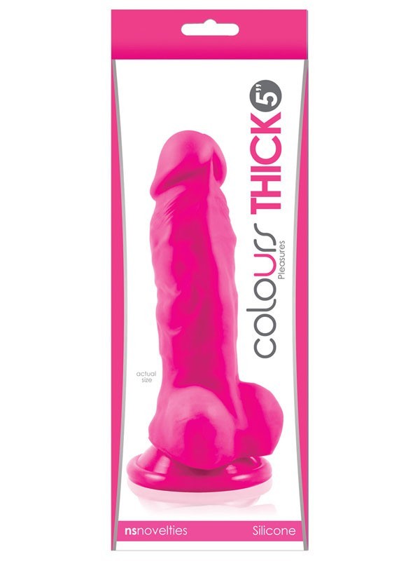 Colours Pleasures Thick 5 in. Dildo Pink