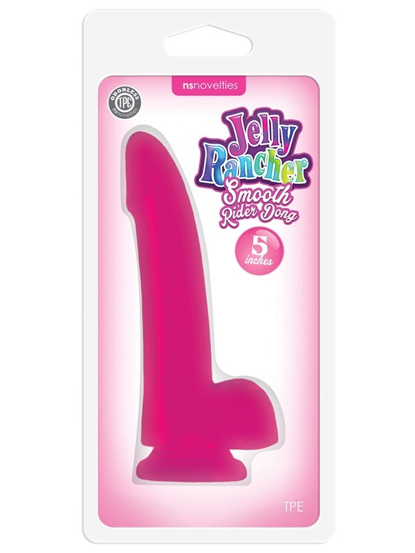 Jelly Rancher 5 in. Smooth Rider Dong Pink