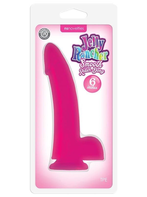 Jelly Rancher 6 in. Smooth Rider Dong Pink