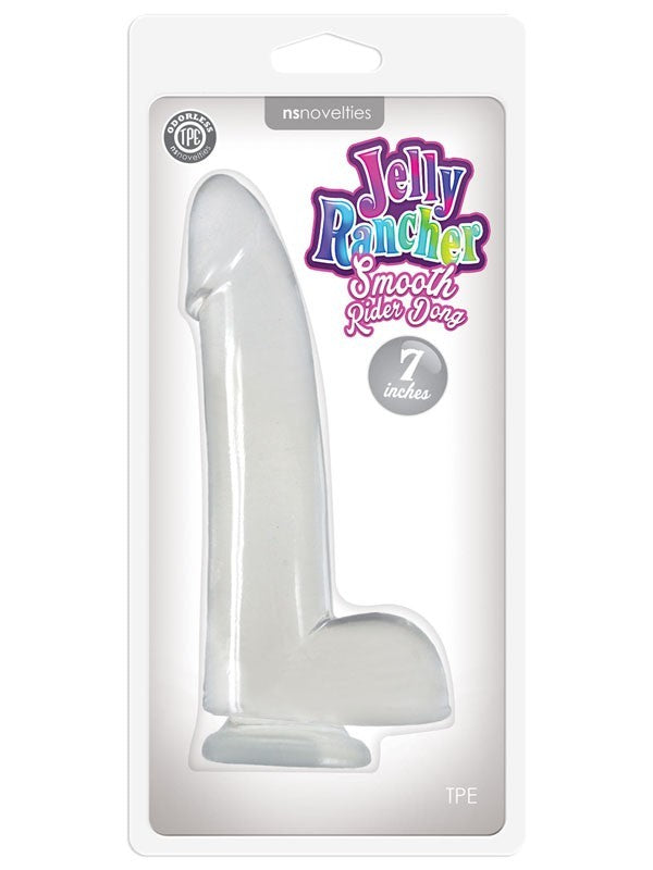Jelly Rancher 7 in. Smooth Rider Dong Clear