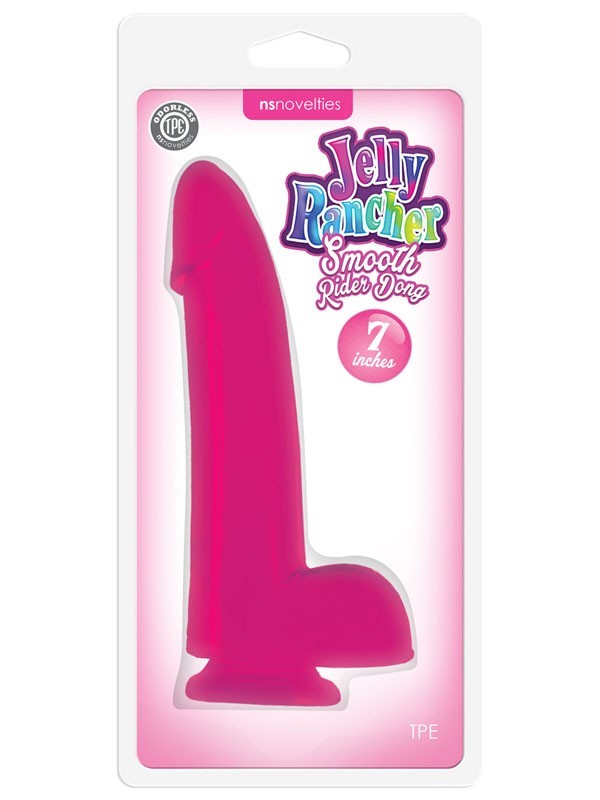 Jelly Rancher 7 in. Smooth Rider Dong Pink