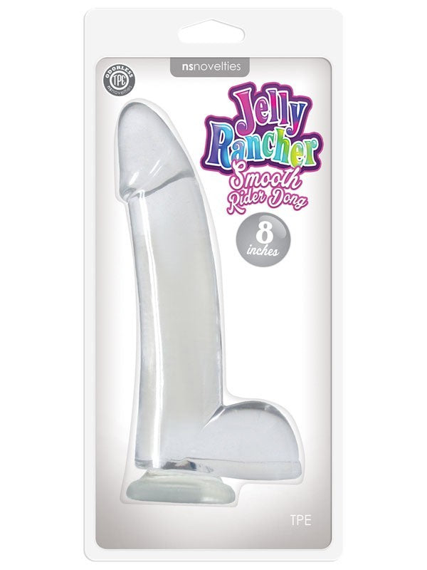 Jelly Rancher 8 in. Smooth Rider Dong Clear