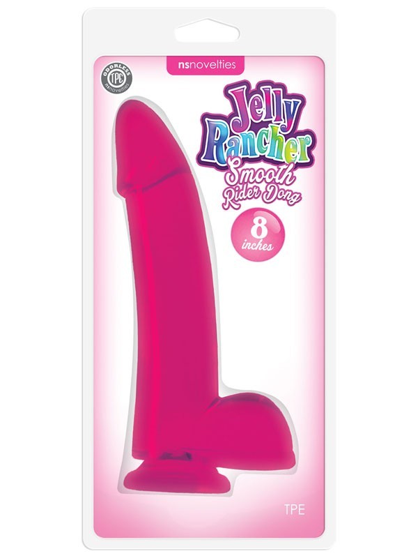 Jelly Rancher 8 in. Smooth Rider Dong Pink