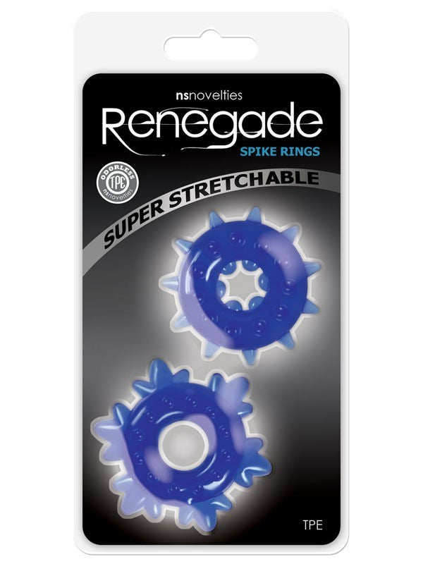Renegade Spike Rings Blue