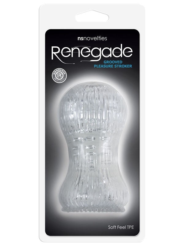 Renegade Grooved Pleasure Stroker Clear