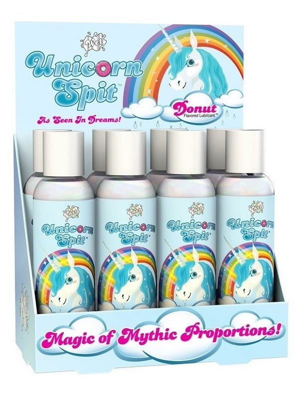 Unicorn Spit by Wet 8 piece lubricant display