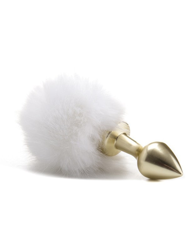 Beginner Bunny Tail Buttplug Gold