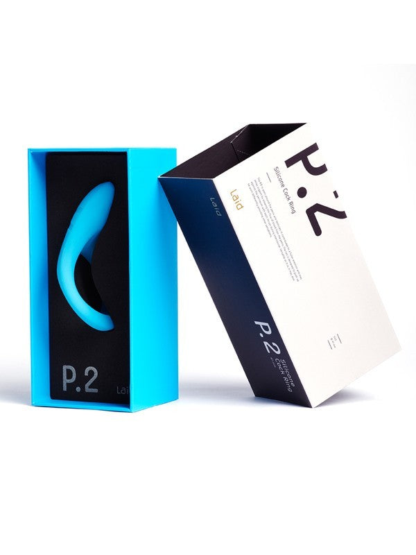 Laid P.2 Silicone Cock Ring 47mm Cyan