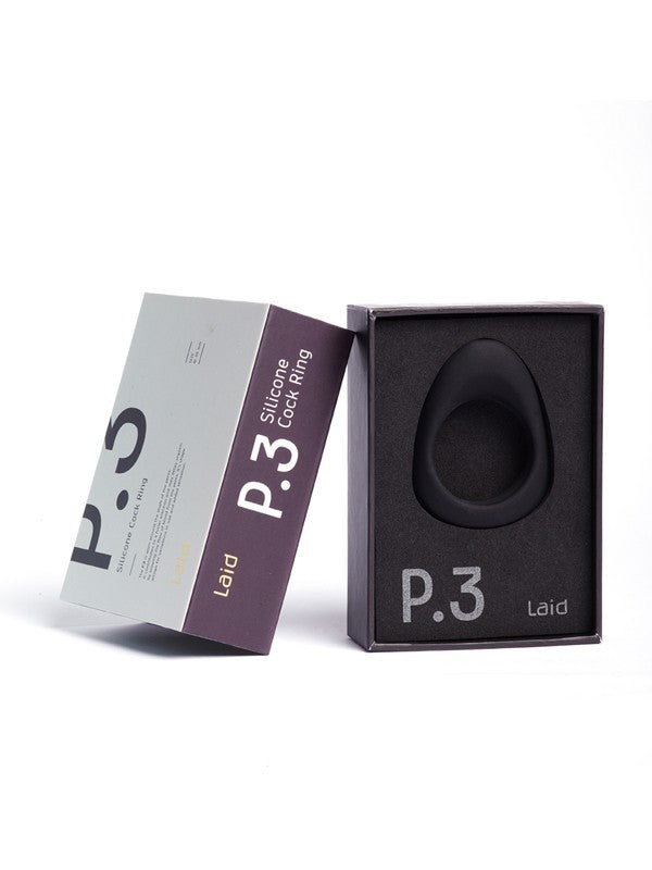 Laid P.3 Silicone Stretch Cock Ring 38mm Black