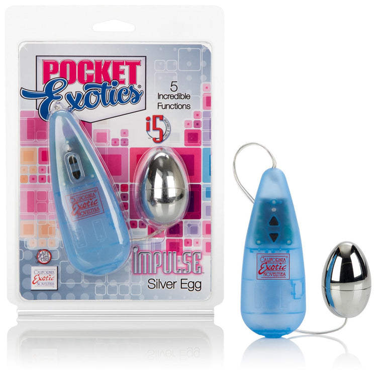 Pocket Exotics Impulse Pocket Paks - Silver Egg