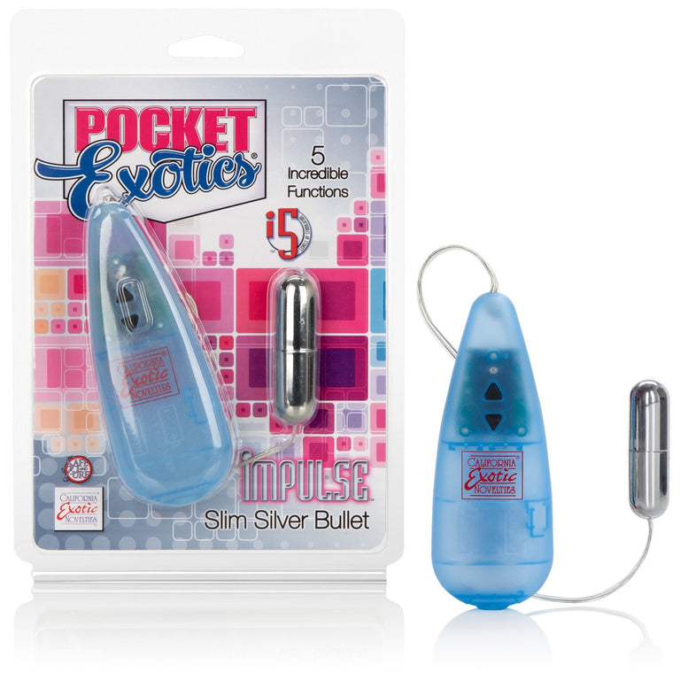 Pocket Exotics Impulse Pocket Paks - Silver Slim Bullet