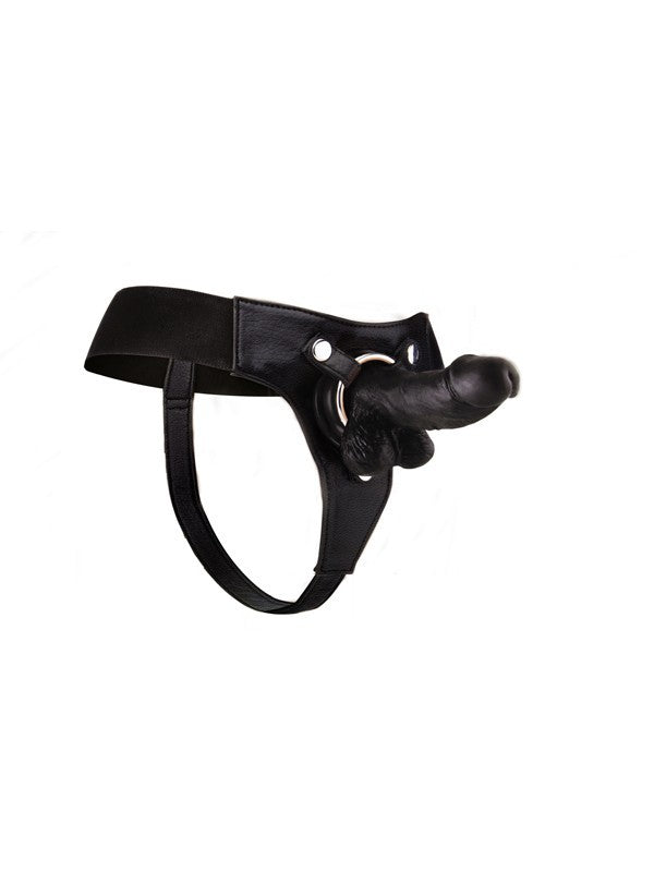 Realistic - 6 Inch - Strap-On - Black