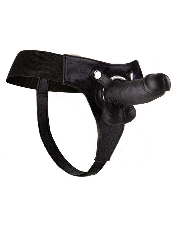 Realistic - 8 Inch - Strap-On - Black