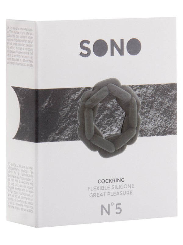 SONO NO. 5 Chain Cockring Grey