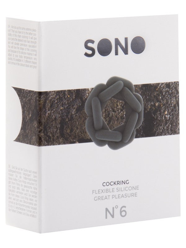 SONO NO. 6 Chain Cockring Grey