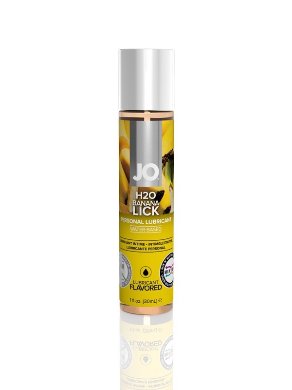 JO H2O Flavored Lubricant - Banana Lick - 1Fl.oz/30ml