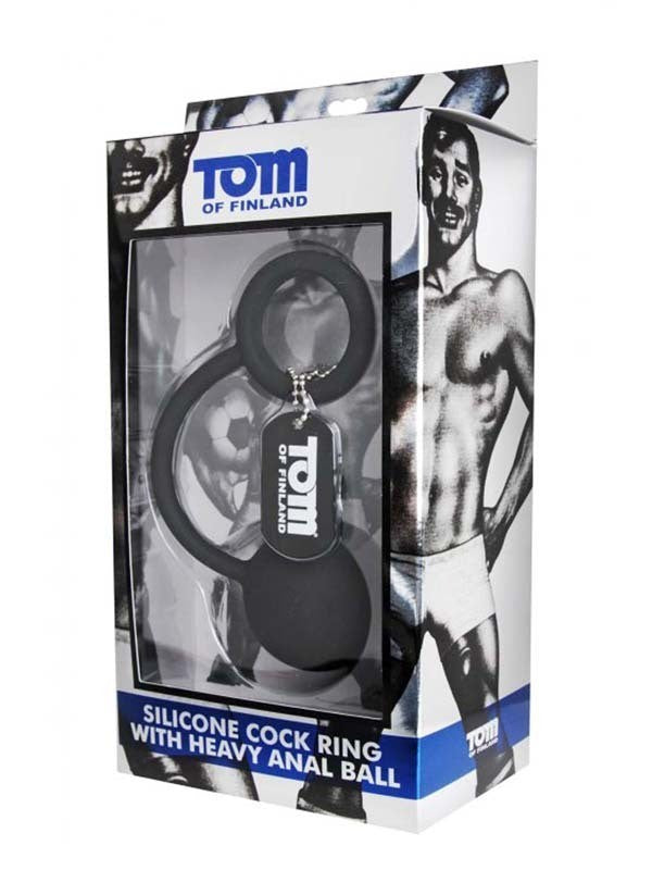 Silicone Cock Ring with Weighted Ball