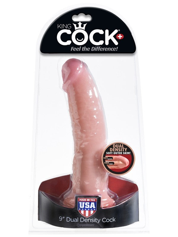 King Cock Dual Density 9 in. Cock - Flesh