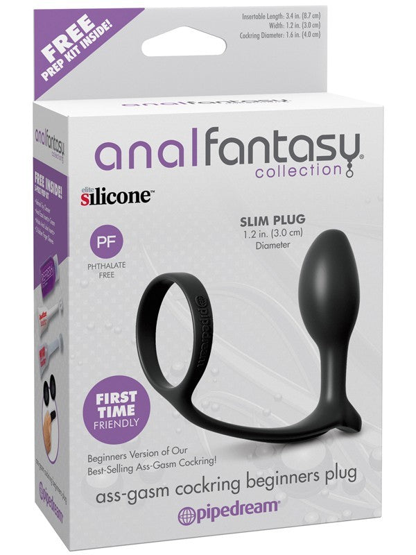 Anal Fantasy Collection Ass-Gasm Cock Ring Beginners Plug