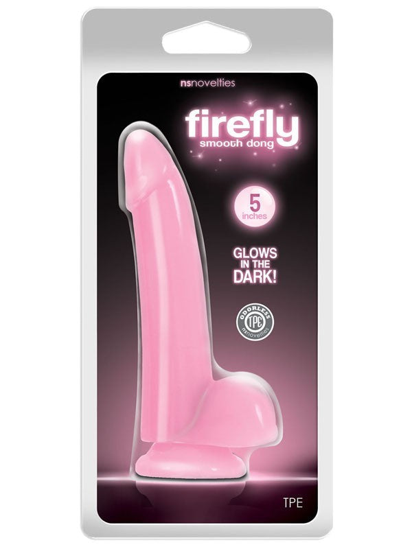 Firefly - Smooth Glowing Dong - 5 in. - Pink