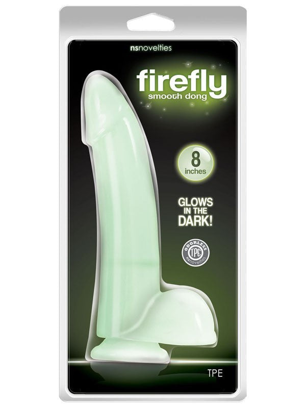 Firefly - Smooth Glowing Dong - 8 in. - Clear