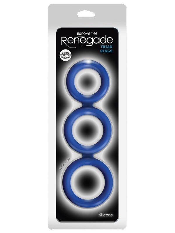 Renegade - Triad Cock Ring - Blue