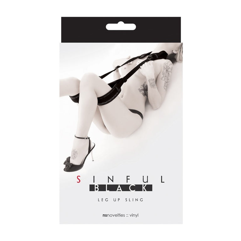 Sinful - Leg Up Sling - Black