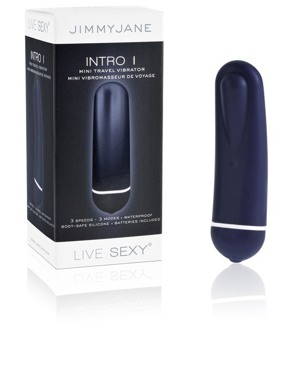 Jimmyjane INTRO 1 Mini Travel Vibrator Blue
