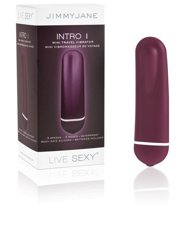 Jimmyjane INTRO 1 Mini Travel Vibrator Plum