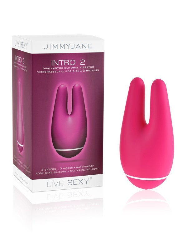 Jimmyjane INTRO 2 Dual Motor Clitoral Vibrator Pink