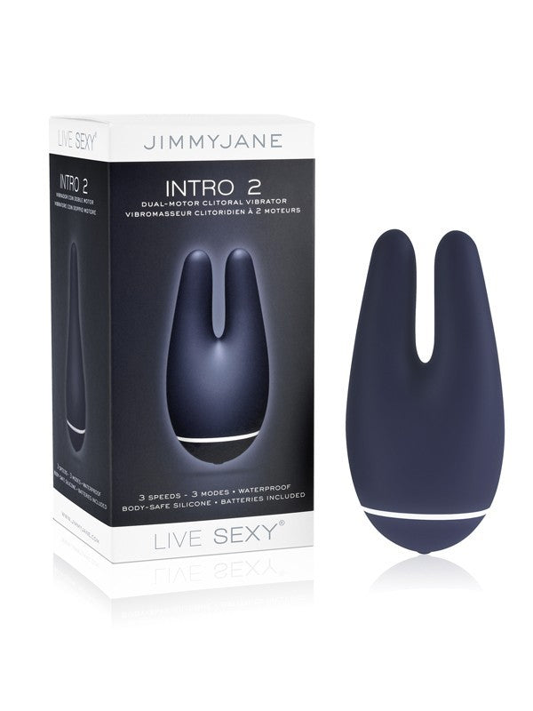 Jimmyjane INTRO 2 Dual Motor Clitoral Vibrator Blue