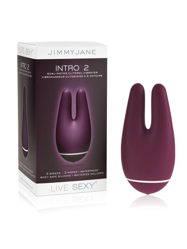 Jimmyjane INTRO 2 Dual Motor Clitoral Vibrator Plum