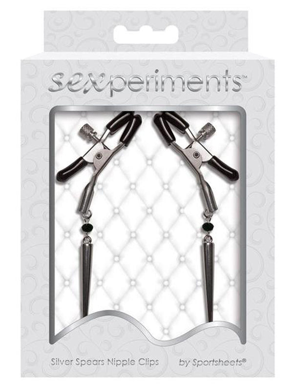 Silver Spears Nipple Clips