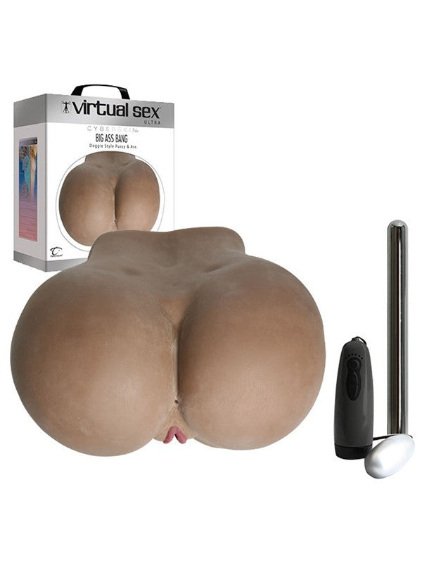 CyberSkin Virtual Sex Ultra Big Ass Bang Doggy Style Pussy and Ass Dark
