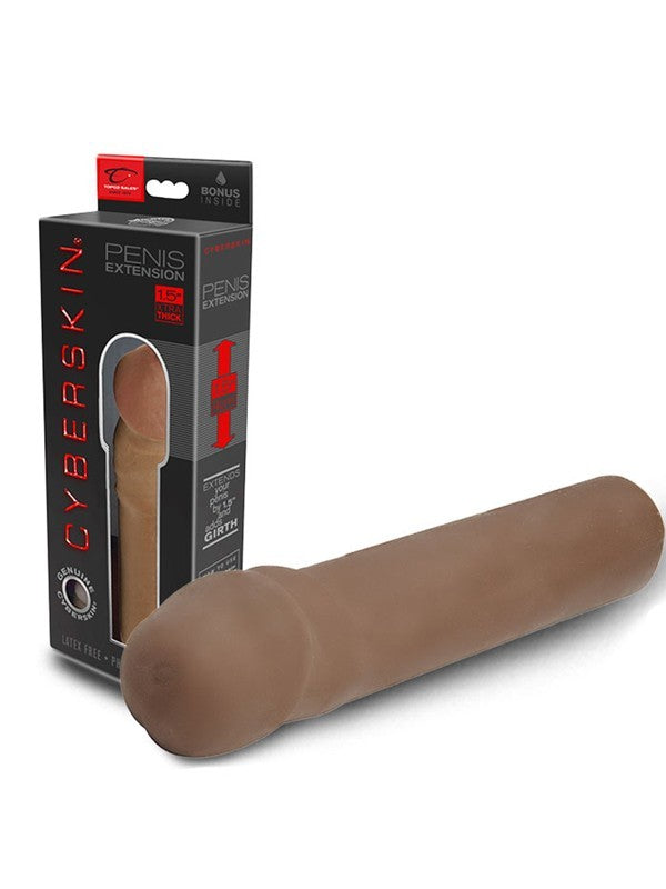 CyberSkin 1.5 inch Transformer Penis Extension Dark