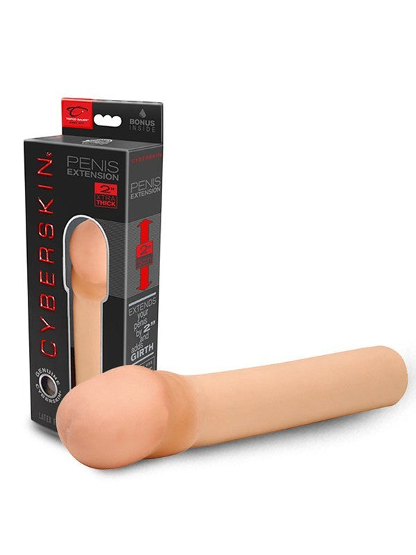 CyberSkin 2 inch Xtra Thick Transformer Penis Extension Light