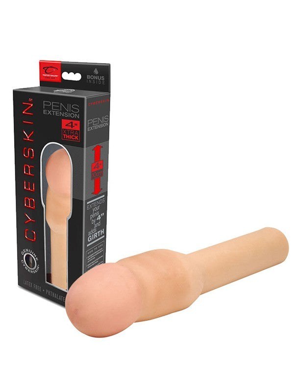 CyberSkin 4 inch Xtra Thick Transformer Penis Extension Light