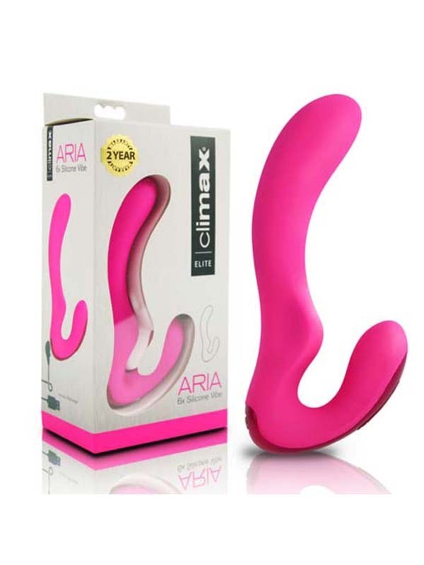 Climax Elite Aria Rechargeable 6x Silicone Vibe Pink